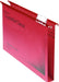 Best Value Rexel 70622 Crystalfile Classic Foolscap Suspension File, 300 Sheet Capacity, 30 mm Squared-Base Manilla, Pack of 50, Red