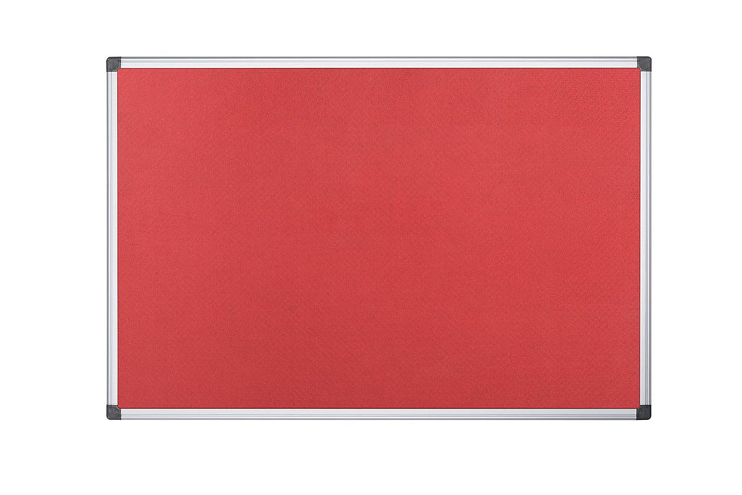 Best Value Bi-Office Notice Board Maya, Red Felt, Aluminium Frame, 60 x 45 cm