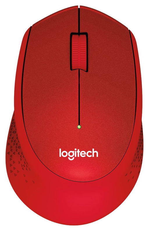 Best Value Logitech M330 Silent Plus Wireless Mouse, 2.4GHz with USB Nano Receiver, 1000 DPI Optical Tracking, 3 Buttons, 24 Month Life Battery, PC / Mac / Laptop - Red