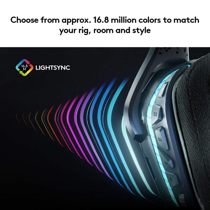 Best Value Logitech G635 7.1 Surround Sound Gaming Headset - Lightsync RGB