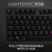 Logitech Gaming G512 - Keyboard - backlit - USB - QWERTY - UK - key switch: GX Brown Tactile - carbon