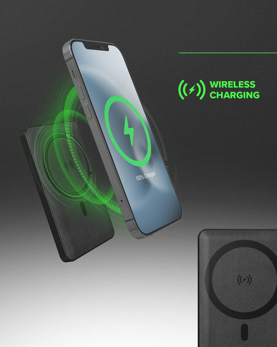 ZAGG mophie snap+ juice pack mini - Wireless charging mat / power bank - 5000 mAh - black