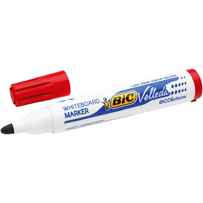 Best Value BIC Velleda 1701 ECOlutions Whiteboard Pens - Red, Box of 12