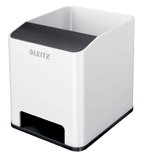 Leitz WOW Sound Pen Holder White/Black 53631095