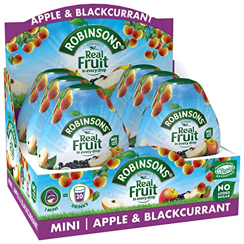 Robinsons Squashed Apple and Blackcurrant Squash 66ml (Pack 6) 402041