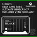 WD_BLACK D30 for Xbox WDBAMF0010BBW - SSD - 1 TB - external (portable) - USB 3.0 (USB-C connector) - black