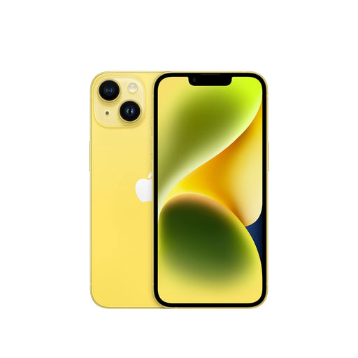 Apple iPhone 14 - 5G smartphone - dual-SIM / Internal Memory 128 GB - OLED display - 6.1" - 2532 x 1170 pixels - 2x rear cameras 12 MP, 12 MP - front camera 12 MP - yellow