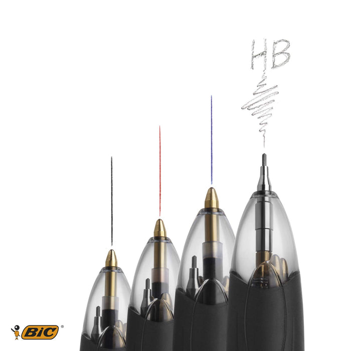 Best Value Bic 4 Colour Multifunction Black/Blue/Red/Pencil PK12