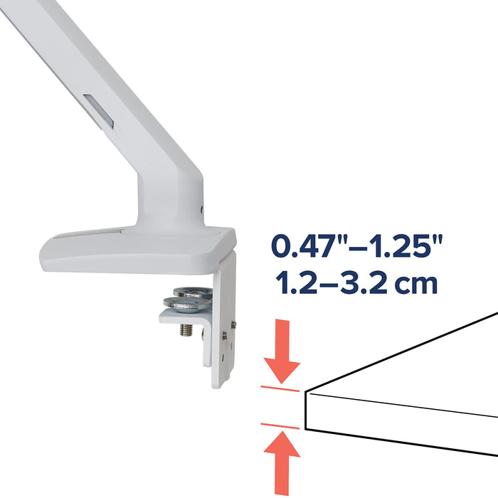 Ergotron MXV - Mounting kit (monitor arm) - for Monitor - white - screen size: up to 34" - desk-mountable