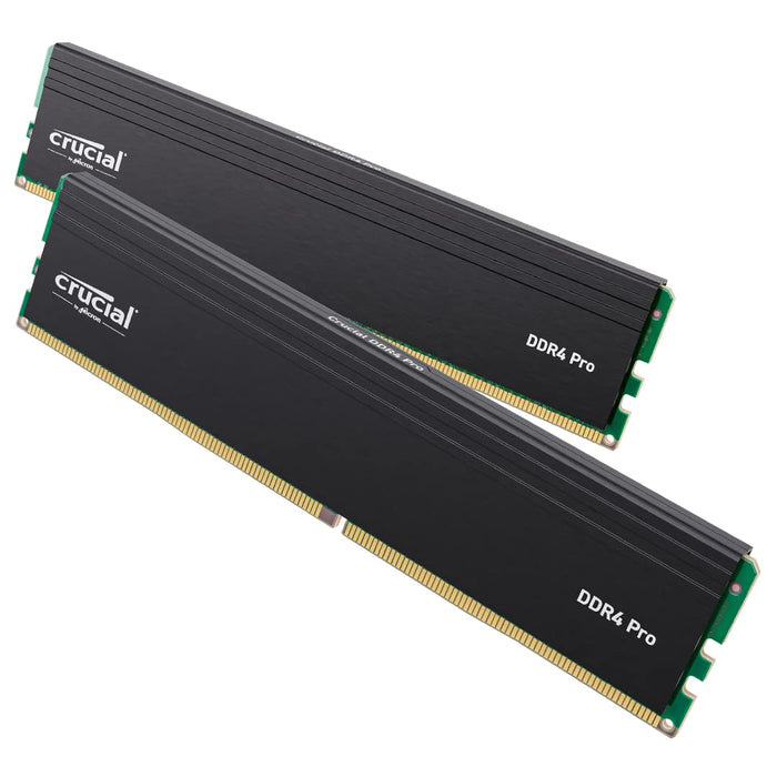 Crucial - DDR4 - kit - 64 GB: 2 x 32 GB - DIMM 288-pin - 3200 MHz / PC4-25600 - CL22 - 1.2 V - unbuffered