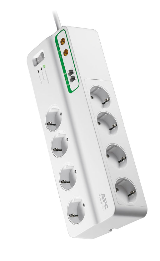 APC SurgeArrest Performance - Surge protector - AC 230 V - 2300 Watt - output connectors: 8 - Germany - white