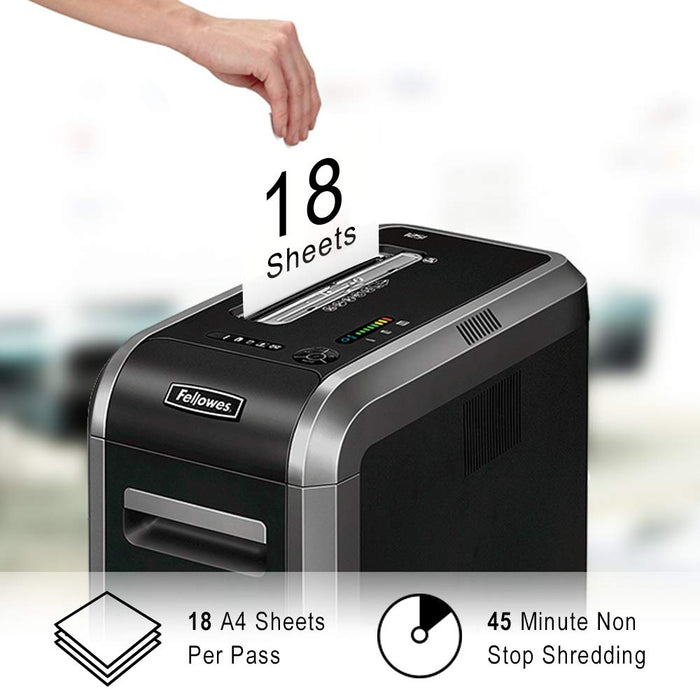 Best Value Fellowes 125i Jam Proof Strip Cut Shredder with SafeSense Technology