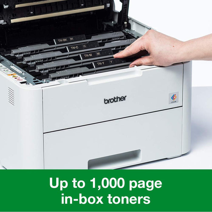 Best Value Brother MFC-L3710CW Colour Laser Printer, Wireless and PC Connected, Print, Copy, Scan and Fax, A4