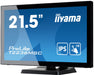 iiyama ProLite T2236MSC-B3 - LED monitor - 21.5" - touchscreen - 1920 x 1080 Full HD (1080p) - IPS - 250 cd/m² - 1000:1 - 5 ms - HDMI, VGA, DisplayPort - speakers - matte black