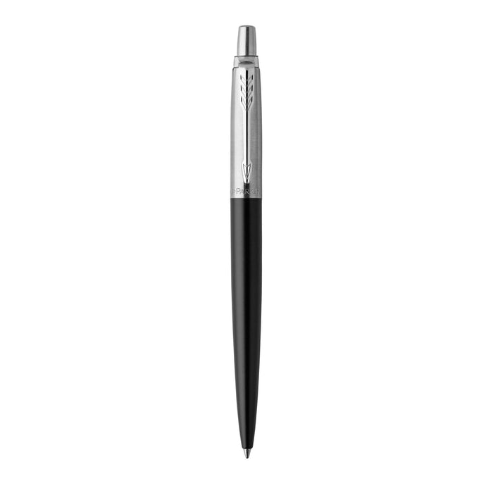 Best Value Parker Jotter Bond Street Black Barrel Ballpoint Pen - Supplied with Royal Blue Ink