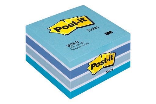 Post-it Sticky Notes Cube 76 x 76 mm Pastel Blue 450 sheets