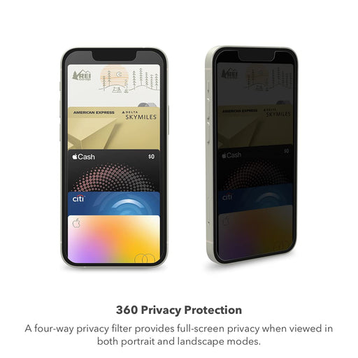 ZAGG InvisibleShield Glass Elite Privacy - Screen protector for mobile phone - glass - with privacy filter - 2-way - for Apple iPhone 13 Pro