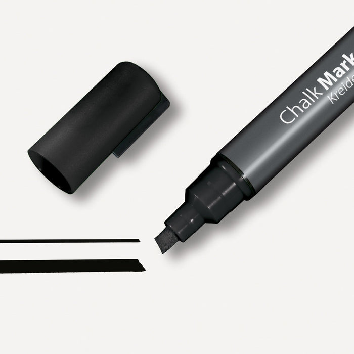 Best Value Sigel GL180 Chalk Marker 50, chisel tip 1-5 mm, Black