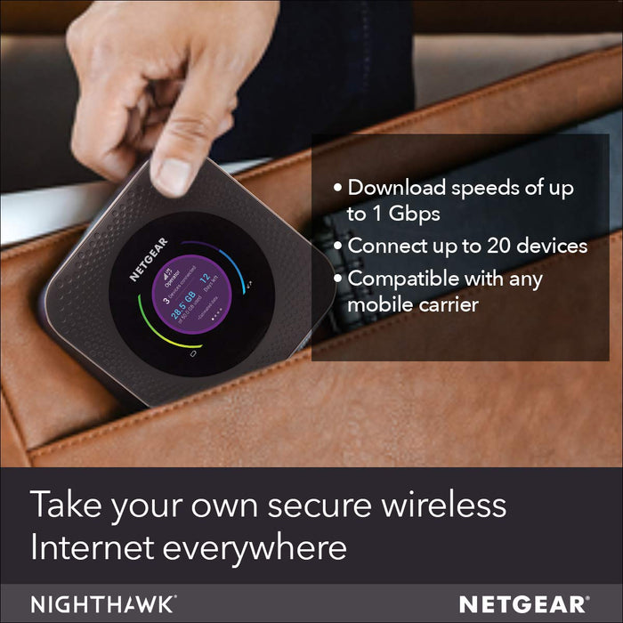 Best Value NETGEAR Nighthawk MR1100 Mobile Hotspot 4G Router, Mifi, Portable Wi-Fi for Travel, Super Fast Download Speeds Up to 1 Gbps, Unlocked for All Networks