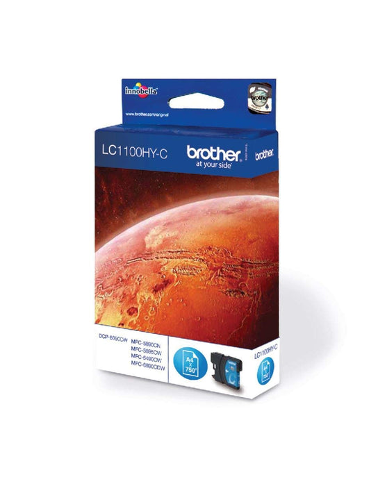 Best Value Brother LC-1100HYC Inkjet Cartridge, High Yield, Cyan, Brother Genuine Supplies