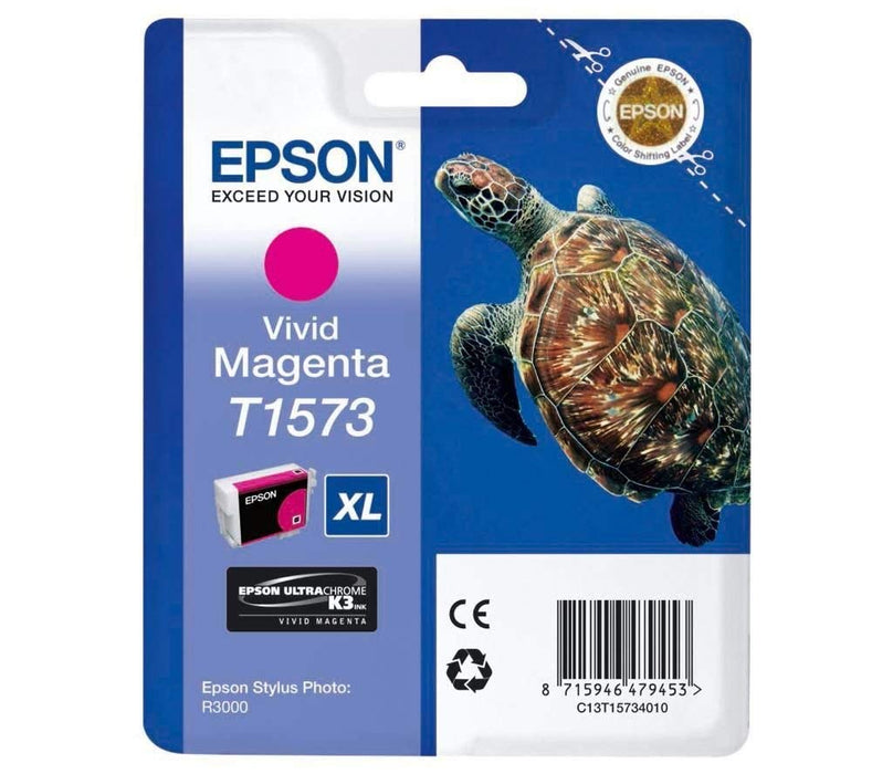 Best Value Epson T1573 Print Cartridge, Vivid Magenta, Genuine