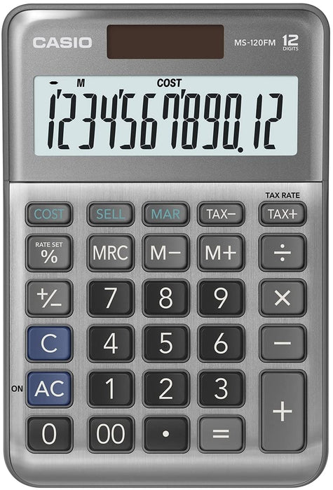 Casio MS-120FM 12 Digit Desk Calculator MS-120FM-WA-UP