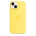 Apple - Back cover for mobile phone - MagSafe compatibility - silicone - canary yellow - for iPhone 14