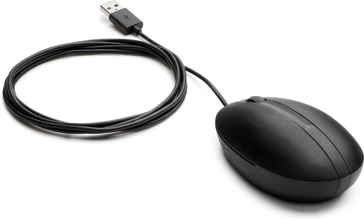 HP 320M - Mouse - optical - 3 buttons - wired - USB - bulk (pack of 120) - for EliteBook 830 G6, Presence Small Space Solution with Microsoft Teams Rooms