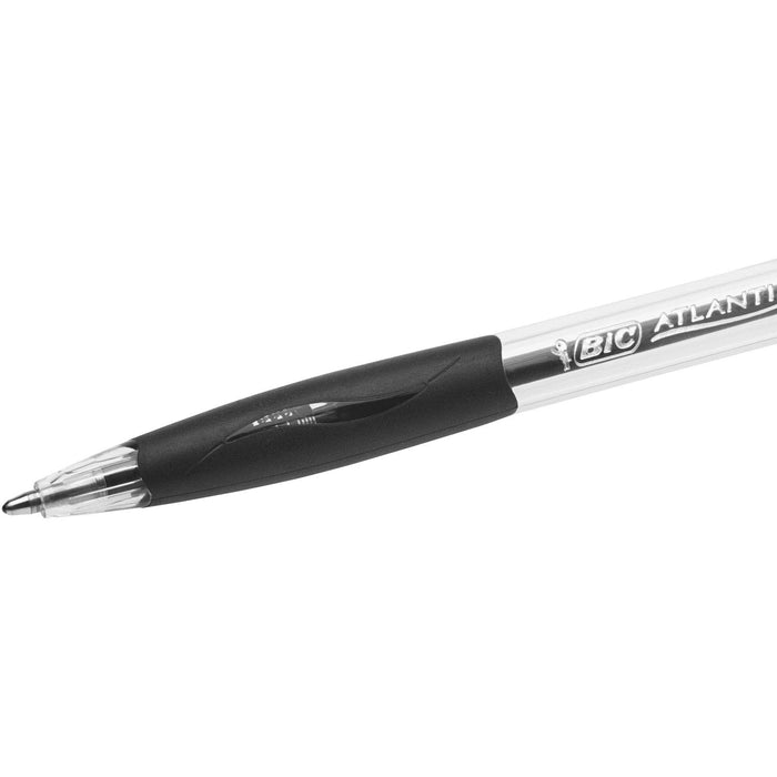 Best Value BIC Atlantis Clic Ball Pen 1.0mm Box of 12 - Black