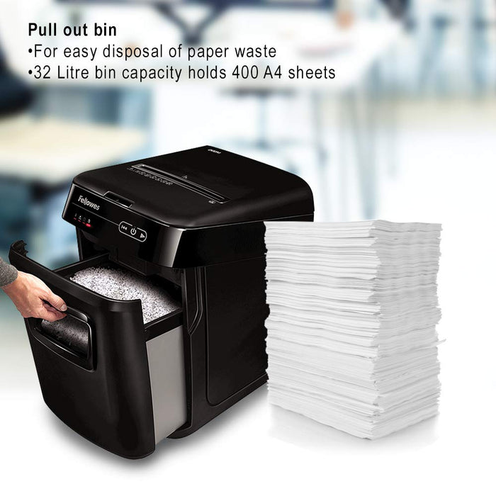 Best Value Fellowes Auto Feed Paper Shredder AutoMax 200M - 200 Sheet Micro Cut Shredder for Small or Home Office Use