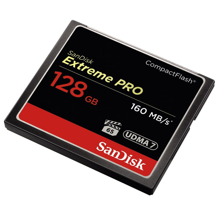 Best Value SanDisk Extreme Pro 128 GB 160 MB/s CompactFlash Memory Card - Black/Gold/Red