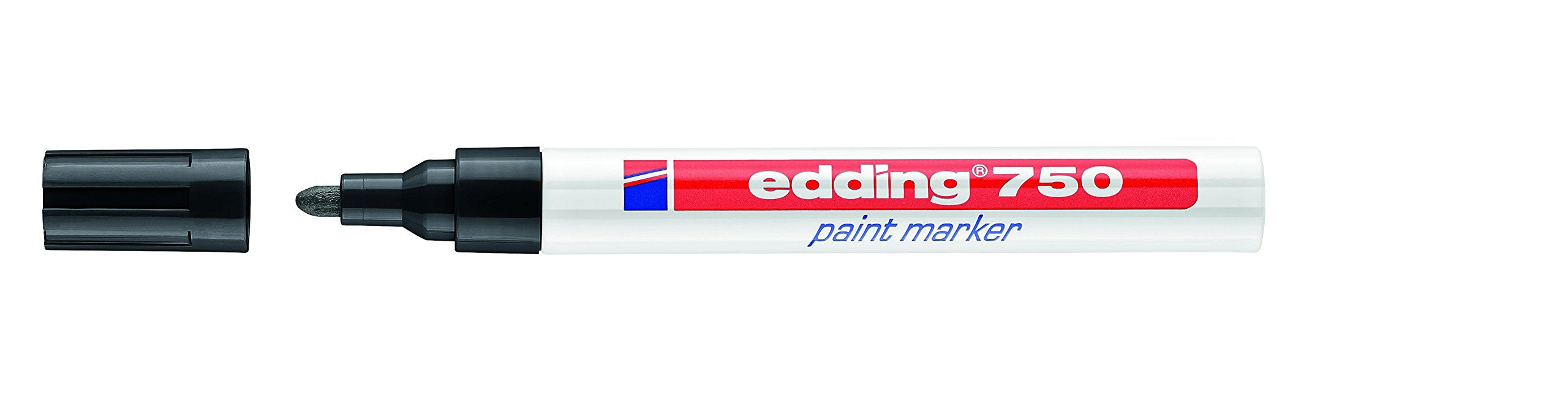 Best Value Edding 750 Opaque Bullet Tip Paint Marker - Black (pack of 10)