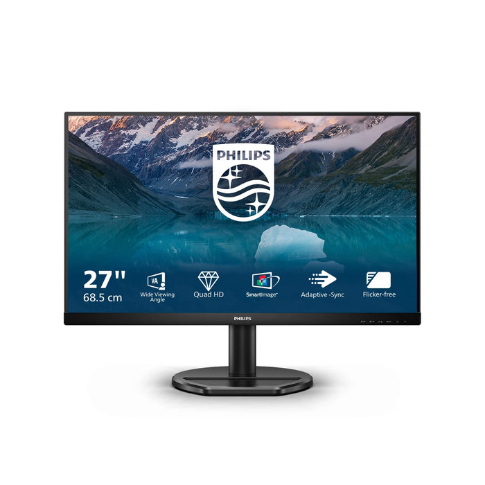 Philips S-line 275S9JAL - LED monitor - 27" - 2560 x 1440 QHD - VA - 300 cd/m² - 4000:1 - 4 ms - HDMI, DisplayPort - speakers - textured black