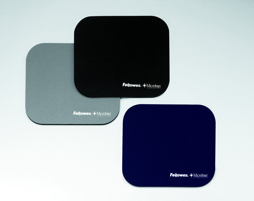 Best Value Fellowes 5933805 Mouse Pad with Microban Antibacterial Protection - Navy