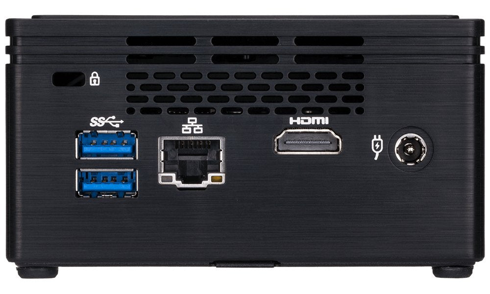 Gigabyte BRIX GB-BPCE-3350C (rev. 1.0) - Barebone - Ultra Compact PC Kit - 1 x Celeron N3350 / 1.1 GHz - RAM 0 GB - HD Graphics 500 - GigE