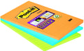 Best Value Post-it Super Sticky Note Pad, Lined Neon Colours, 101 x 152 mm (Pack of 3 Pads, 45 Sheets Per Pad),46453SSA