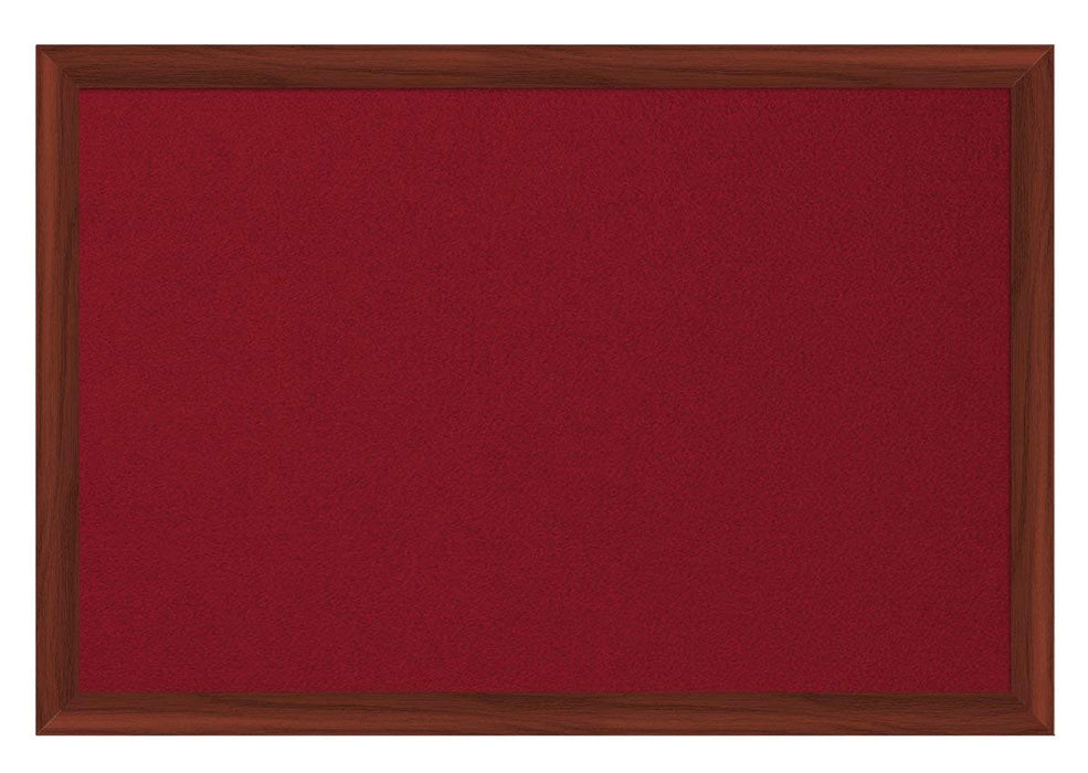 Best Value Bi-Office Earth-It Red Felt 240x120cm Cherry Wood 32 mm DD