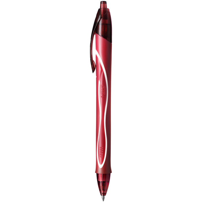 Best Value BIC Gel-ocity Quick Dry Ballpoint Pens - Red, Box of 12