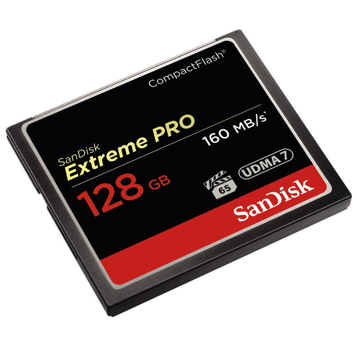 Best Value SanDisk Extreme Pro 128 GB 160 MB/s CompactFlash Memory Card - Black/Gold/Red