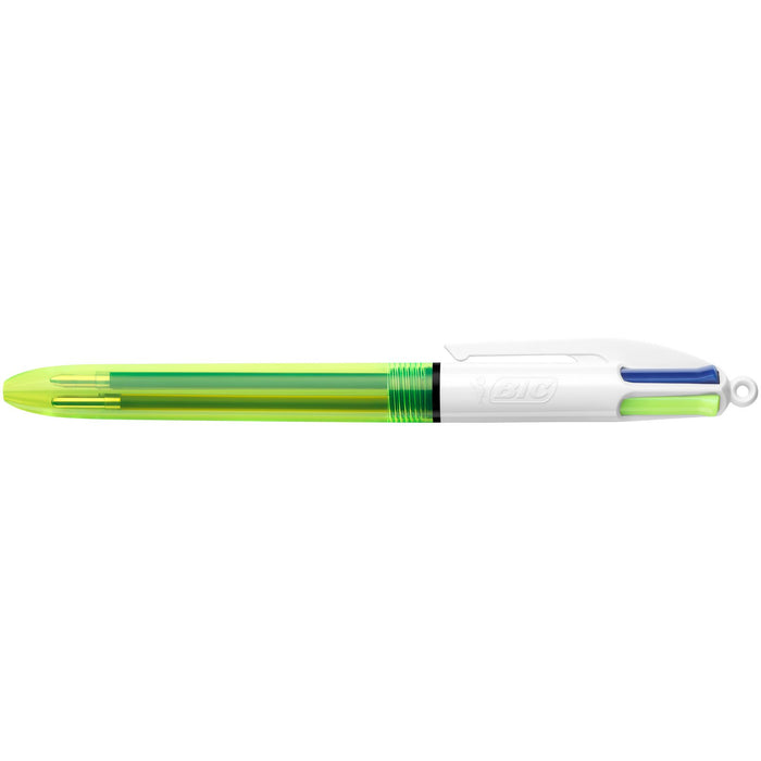 Best Value Bic 4 Colour Fluo Black/Blue/Red/Yellow Highlighter Pack 12