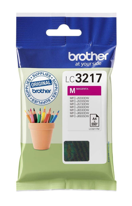 Best Value Brother LC-3217M Inkjet Cartridge, Standard Yield, Magenta, Brother Genuine Supplies