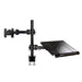 Best Value Newstar FPMA-D960NOTEBOOK Full Motion and Desk Mount (clamp) for 10-27" Monitor Screen AND Laptop, Height Adjustable - Black