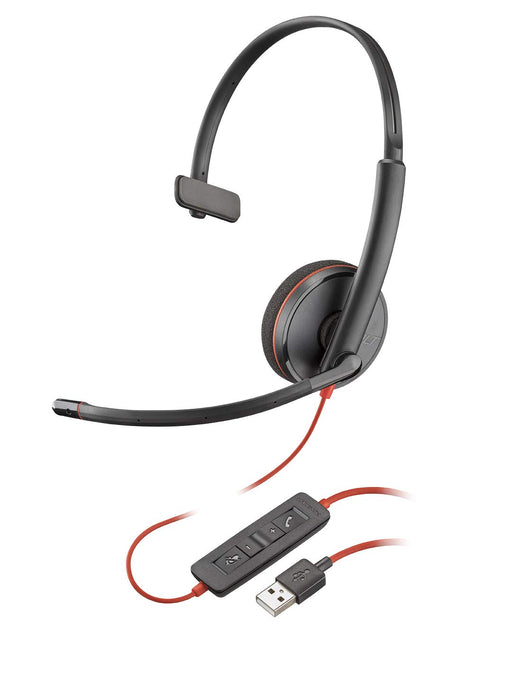 Best Value Plantronics Blackwire 3200 Mono Corded UC Headset With USB Connectivity