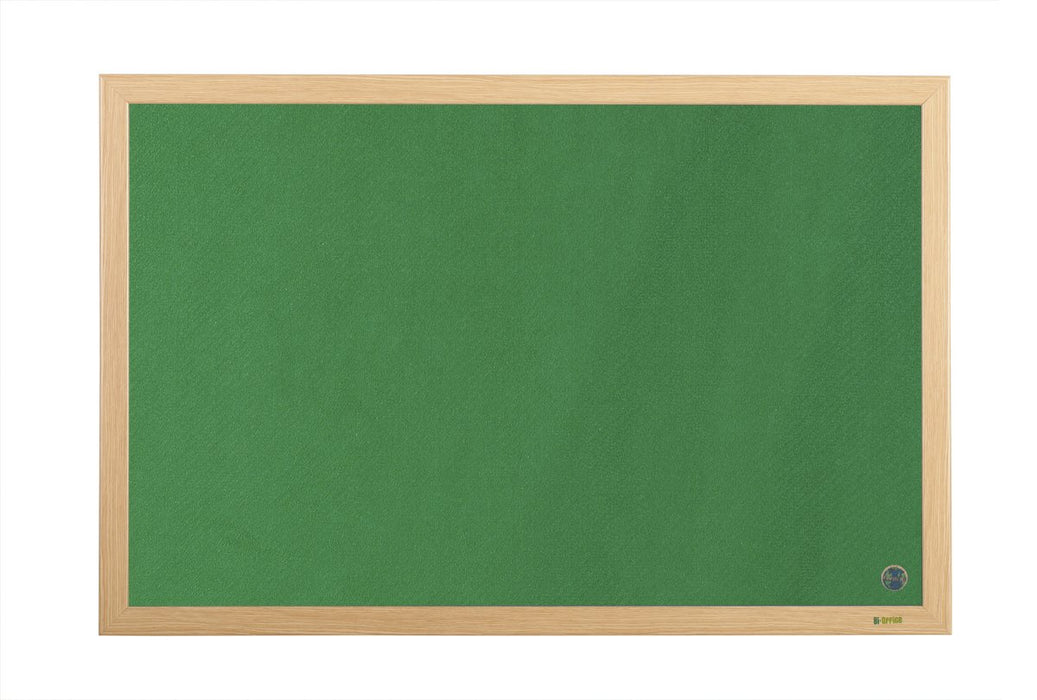 Best Value Bi-Office FB1444239 Felt Earth It Executive Oak Effect Frame 1200 mm x 900 mm (Green)