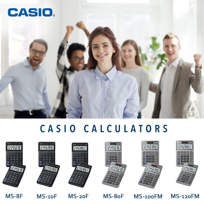 CASIO Destop Calculator MS-8F 8-Digit Black