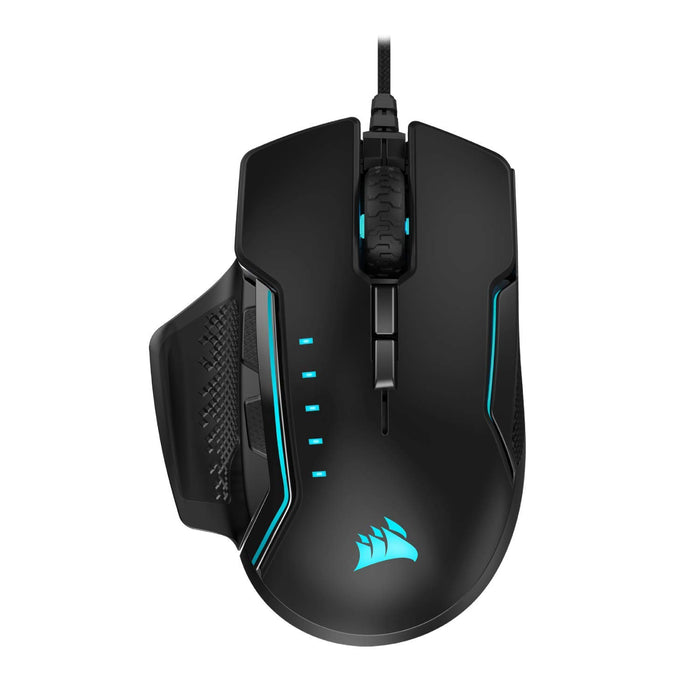 Best Value Corsair Glaive PRO RGB, Optical Gaming Mouse (18,000 DPI Optical Sensor, Interchangeable Grips, 3-Zone RGB Multi-Colour Backlighting, 7 Programmable Buttons), Aluminum