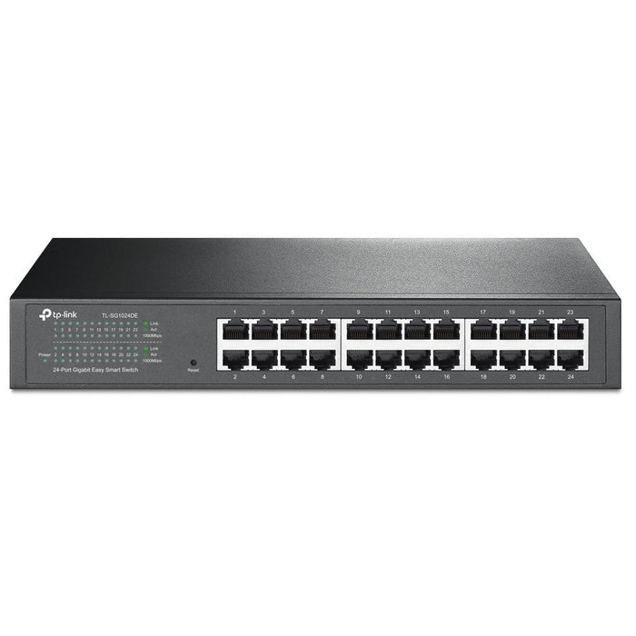 Best Value TP-Link TL-SG1024DE 24-Port Desktop Gigabit Easy-Smart Ethernet Switch, Steel Case, 13 Inch Rack-Mount