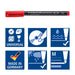 Best Value Staedtler 317 WP4 Lumocolor Universal Permanent Medium Pens - Assorted Colours