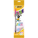 Best Value BIC Cristal Fun Ballpoint Pens Wide Point (1.6 mm) - Assorted Colours, Pouch of 4