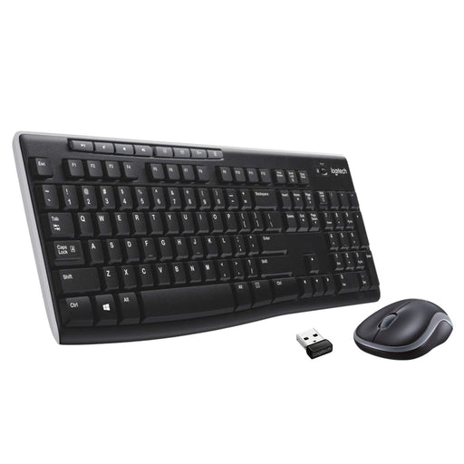 Best Value Logitech MK270 Wireless Keyboard and Mouse Combo for Windows, 2.4 GHz Wireless, Compact Wireless Mouse, 8 Multimedia & Shortcut Keys, 2-Year Battery Life, PC/Laptop, QWERTY UK Layout - Black